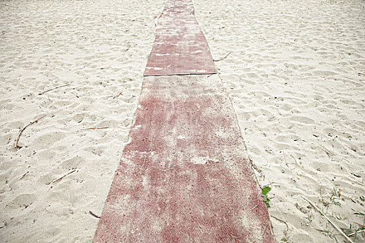 红地毯,海滩,汉堡市,德国