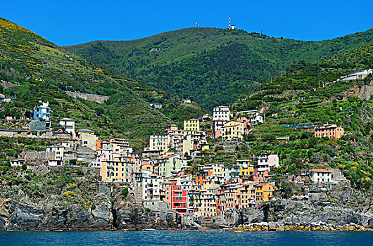 里奥马焦雷,水岸,风景,建筑,五渔村,意大利