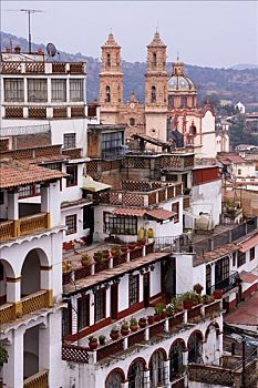 建筑,教堂,塔斯科,墨西哥