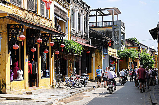 街道,会安,越南,东南亚