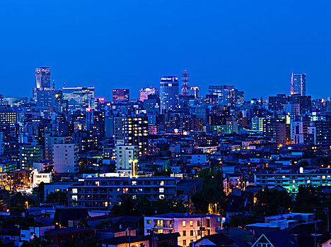 夜景,札幌