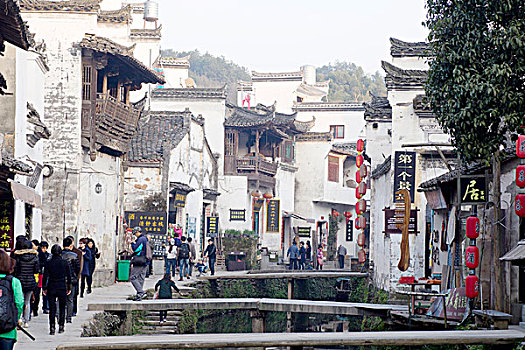 婺源,春天,油菜花,徽派,建筑,李坑,小桥流水,风情,风景,风光,乡村,民居