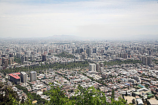 智利,圣地亚哥,风景,圣克里斯托瓦尔