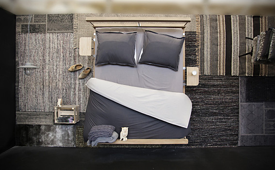 卧室,俯视,设计