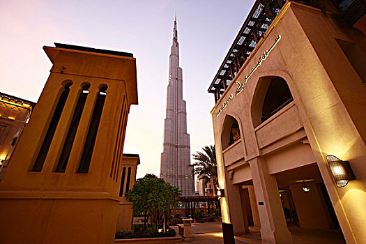 迪拜塔,最高,建筑,世界,风景,古城,迪拜,局部,市区,阿联酋,中东
