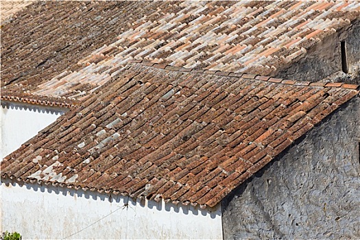 老,屋顶,乡村,葡萄牙