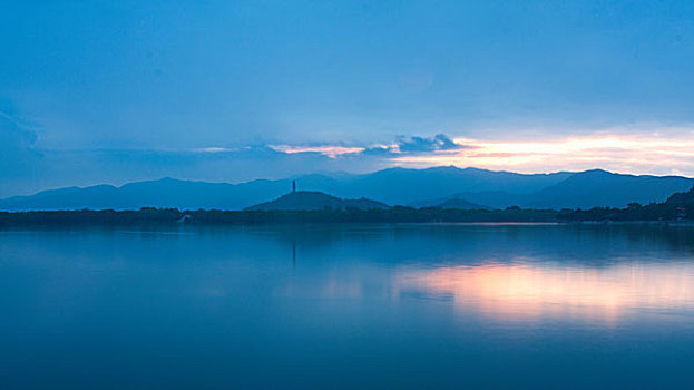 颐和园,昆明湖,西堤,玉泉山,玉泉塔