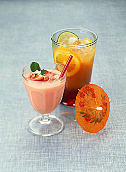 草莓奶昔,柑橘,果汁