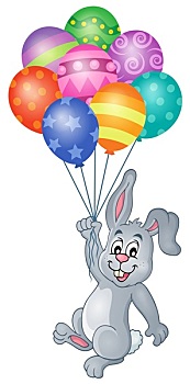 兔子,气球,图像