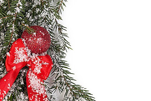 圣诞饰品,球,蝴蝶结,白色背景,背景