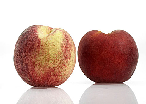 桃,水果,白色背景