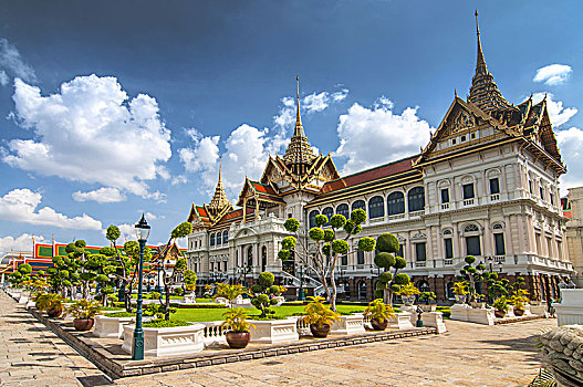 宝座,大皇宫,复杂,曼谷,泰国