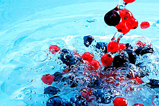 浆果,水中