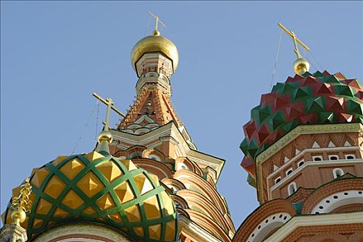 圆顶,东正教,罗勒,大教堂,莫斯科,俄罗斯