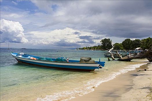 渔船,网络,岛屿,印度尼西亚,亚洲