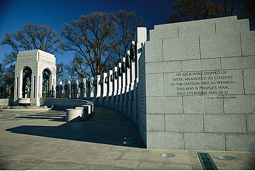 国家二战纪念碑,华盛顿特区,美国
