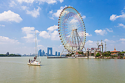 苏州金鸡湖美景