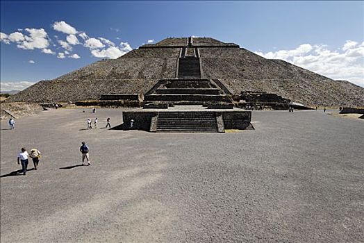 太阳,金字塔,特奥蒂瓦坎,墨西哥