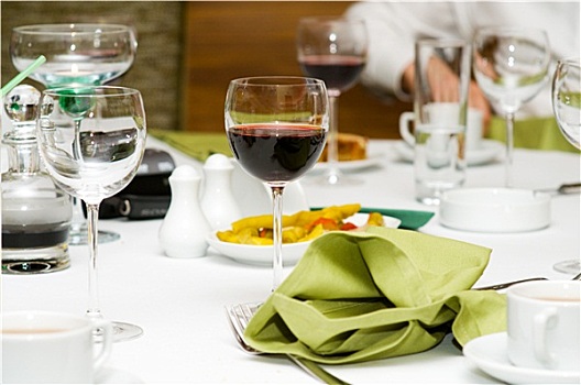 葡萄酒杯,桌子,浅,景深