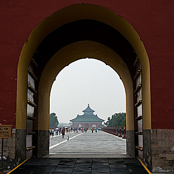 旅游,庙宇,拱顶,天坛,北京,中国