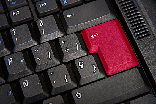 黑色,键盘,红色,按键
