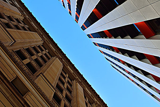 仰视,摩天大楼,阿德莱德,南澳大利亚州,澳大利亚