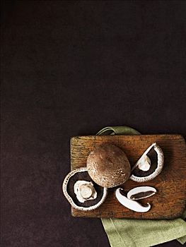 波多白洛大蘑菇,蘑菇,木板,俯视