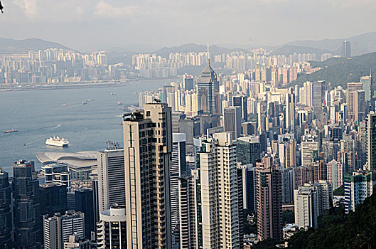 香港太平山远眺