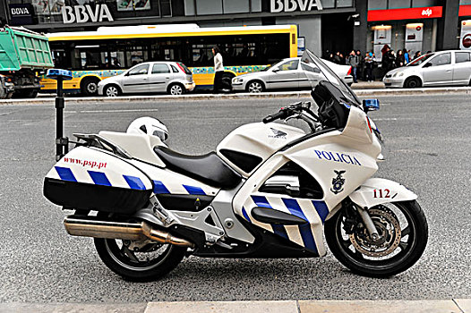 警察,摩托车,里斯本,葡萄牙,欧洲