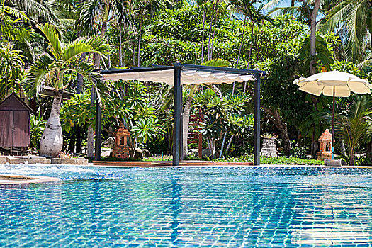 游泳池,现代,豪华酒店,苏梅岛,泰国