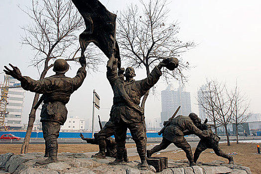 天津海河景观雕塑