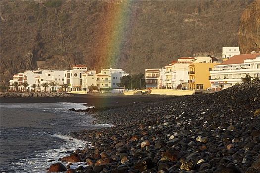 彩虹,加纳利群岛,西班牙,欧洲