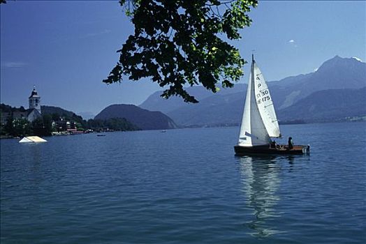 帆船,沃尔夫冈,奥地利