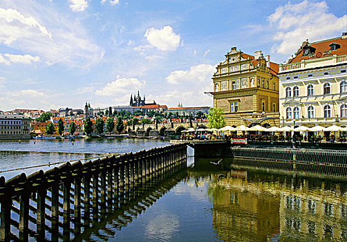 布拉格,伏尔塔瓦河,捷克共和国