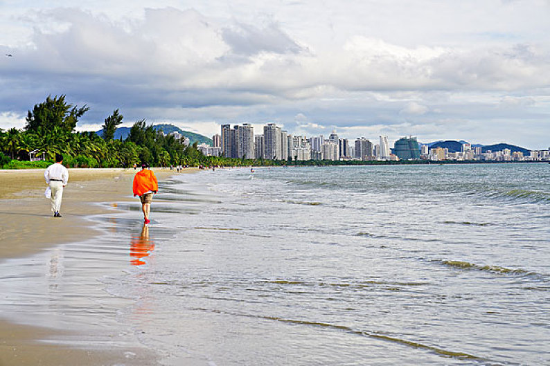 三亞灣_沙灘_海濱_高清圖片_全景視覺