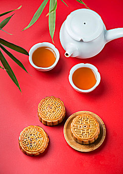 中秋月饼,红茶