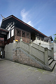 和平将军,张治中抗战时期在重庆的旧居三圣宫内庭