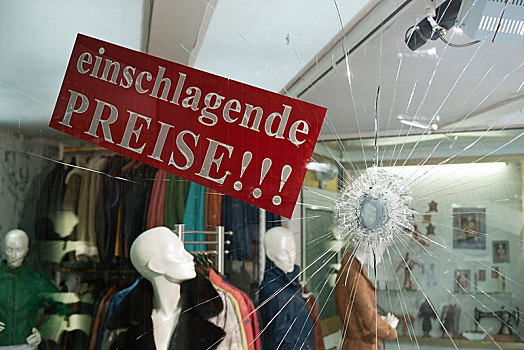 德国,撞击,价格,广告,时尚,商店,橱窗,安全,玻璃,巴登符腾堡,欧洲