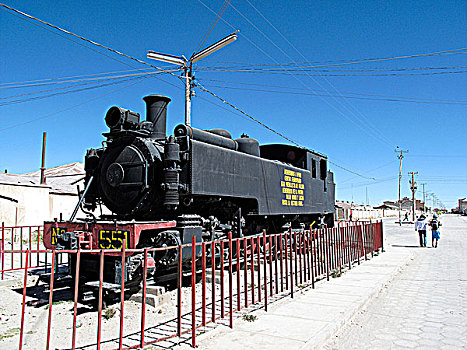 玻利维亚,乌尤尼,蒸汽机车