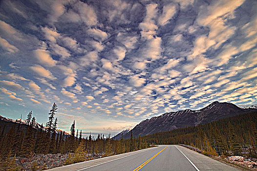 冰原大道,无限,链子,山脊,碧玉国家公园,艾伯塔省,加拿大
