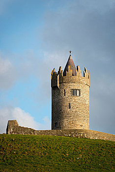 城堡,塔,杜林,克雷尔县,爱尔兰,英国,欧洲