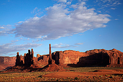 纳瓦霍部落,纪念碑谷,图腾柱,石头,柱子