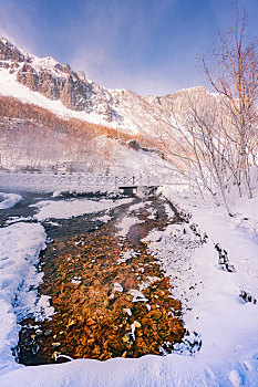 长白山北坡景区冬季