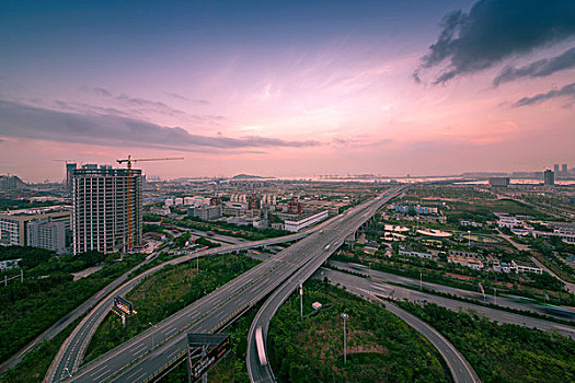 中国广东深圳前海湾区城市风光