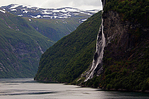 挪威,婚纱瀑,风景