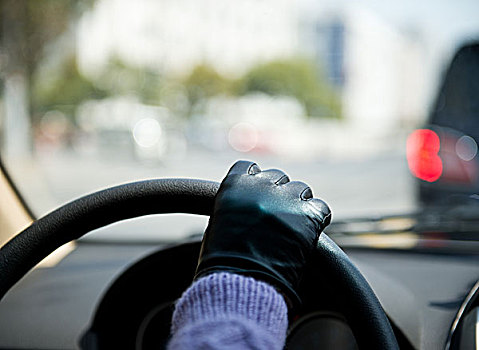 女性,方向盘,室内,汽车