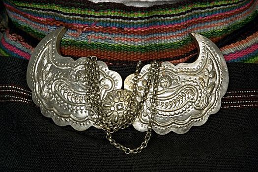 皮带扣,女人,服饰,西南,塞尔维亚,19世纪,艺术家,未知