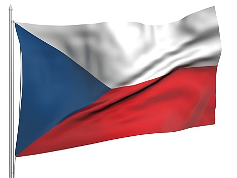 飞,旗帜,捷克共和国,国家