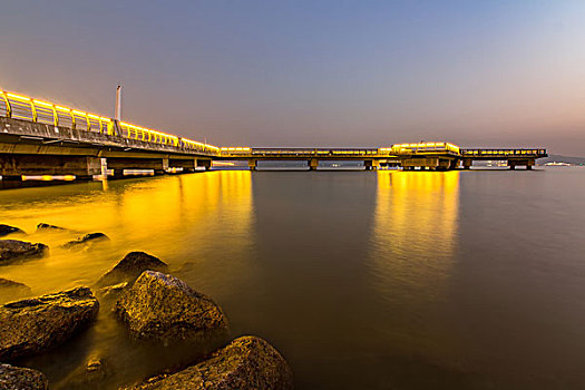 深圳湾公园夜景