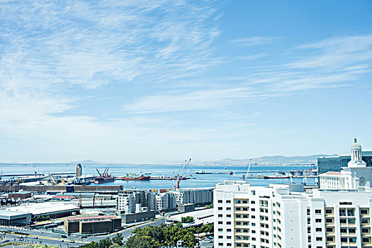 城市,海洋,天空